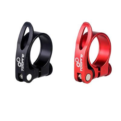 China Road Bikes TOOPRE Aluminum Alloy Bike Seat Tube Clip Quick Release Mountain MTB Bicycle Saddle Seat Seatpost Clamp Mounts Parts for sale