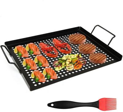 China Easily Cleaned Outdoor Grill Basket BBQ Grill Non-Stick Wok for sale