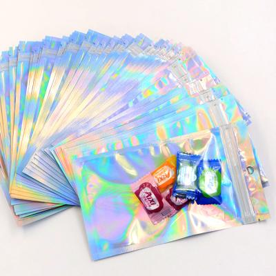 China Color Rainbow Cat House Wing Holographic Mylar Packaging Bags Iridescent Moisture Proof Aluminum Foil Packaging Bags for sale