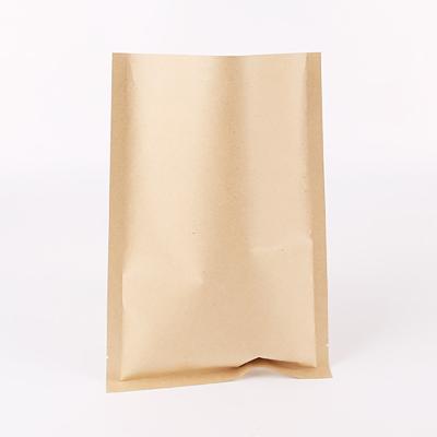 China China Supplier Moisture Proof Aluminized Rack Up Snack Food Packaging Self Sealed Three Kraft Paper Side Sealed Bag for sale