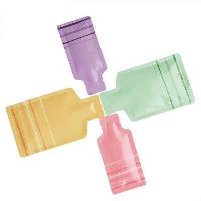 China Aseptic Customized Packaging Of Fruit Juice Soft Drinks And Liquid Stand Up Bags Shaped Plastic Bags for sale