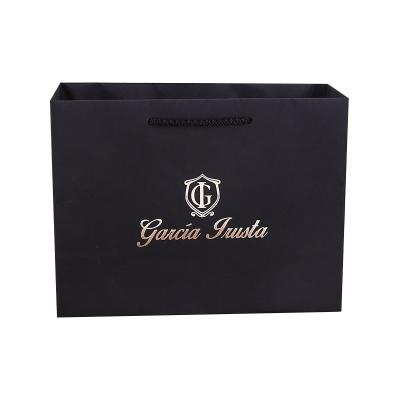 China China Recyclable Factory Cat House Wing Logo Luxury Black Art Paper Custom Shopping Bags With Drawstring for sale