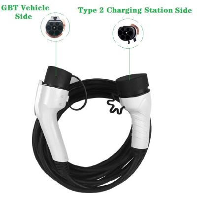 China Type - 2 To GBT EV Cable 7KW 32A 1 Phase Electric Vehicle Cable EVSE Charger Connection Charging Converter TD-A16M1-LT for sale