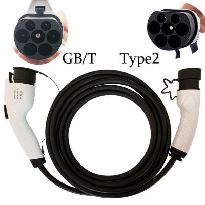 China Type - 2 To GBT EV Charging Cable With Plug 32A 1 Phase IEC 62196 ev Cable AG-GBAC-CZ16P for sale