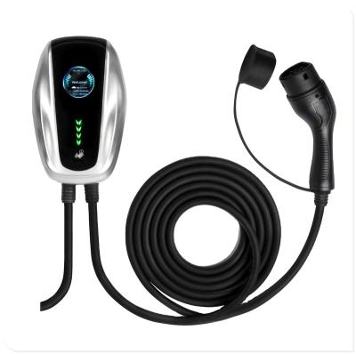 China IEC 62196 7kw Wallbox Level 2 Electric Car Charging Cable EV Charging Station Auto Main Outdoor Charger Button Board Ground TA-1AC220/7-I for sale