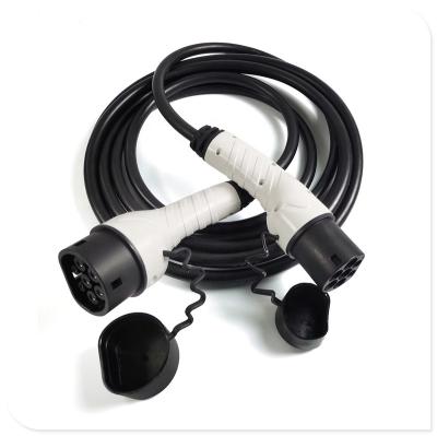 China 5 Meters Length 16Amps 1 Phase 1 Phase 1 Electric Car Gun EV Fast Type Cable Charger Customized IEC 62196-2 - 2 Lead Expandable Spiral Cord TA- 16ASP for sale