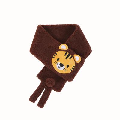 China Medium Animal Shaped Winter Cute Double Layer Children Lovely Scarf Warm Soft Kids Scarf for sale