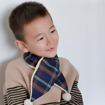 China Fashion Checked Winter Kids Scarf Cute Korean Style Baby Scarf Eco-friendly Medium Warm for sale