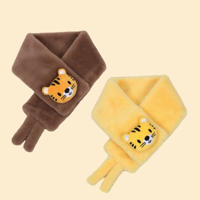 China Factory Short OEM ODM Kids Winter Scarf Fluffy Furry Cute Warm Custom Scarf for sale