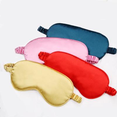 China Factory Promotion Private Label Logo Hotel Travel Wedding Gift Soft Silk Satin Eye Sleep Mask for sale