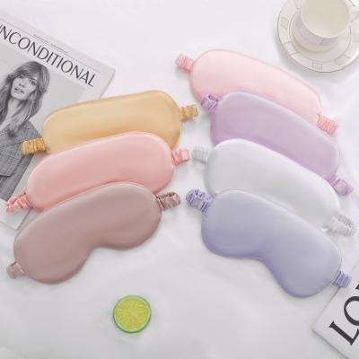 China People Gift Satin Silk Luxury Eye Masks Travel Sleep Eyemask For Airplane Hotel Custom Colorful for sale