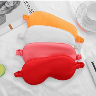 China Women Wholesale Personalized Silk Eye Mask High Quality Satin Airline Sleeping Eye Mask for sale