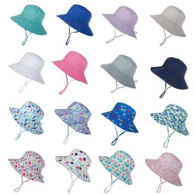 China Sun Protection Breathable Kids Sun Hat Baby Sunscreen Wide Brim Bucket Hats Kids Quick Dry Breathable Beach Hat for sale