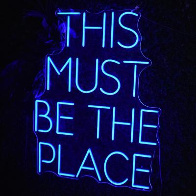 China 2022 Decoration HOT SALE THIS MUST BE THE PLACE neon light RGB custom neon signs for home decoration for sale