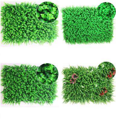 China Hot Selling Bridal Bouquets Fake Leaves Plastic Background Artificial Grass Wall For Decor for sale