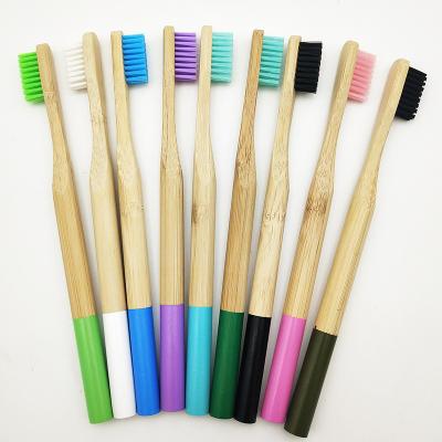 China home biodegradable bamboo toothbrush for home and travel/wooden bamboo toothbrush for sale