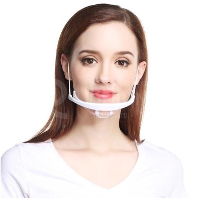 China Fixed/split teaching use transparent lip mask transparent protective mask plastic part transparent protective mask mouth shield for sale