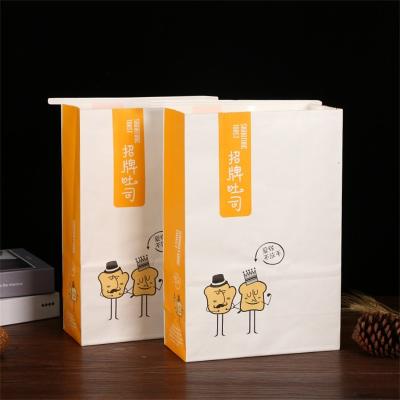 China The recyclable disposable warm white adapt the bag to the needs of the client of handle of brown shopping handle for sale