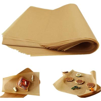 China Greaseproof Un Bleached Parchment Paper For Baking12By 16 Paper Baking Tray Custom Logo Baking Paper for sale