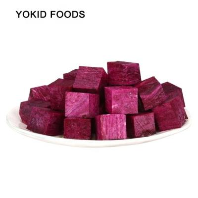 China Fresh iqf frozen purple sweet potato for sale