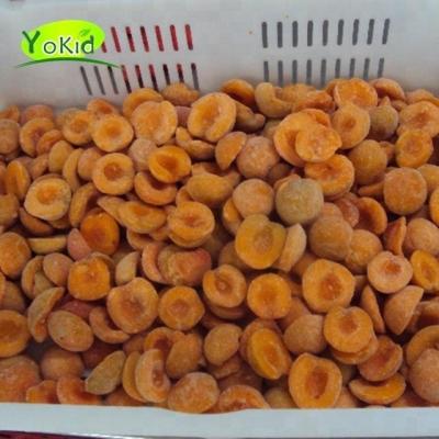 China FROZEN Organic Jelly IQF Apricots Half Cut In Frozen Fruit IQF Apricot Halves With Skin for sale