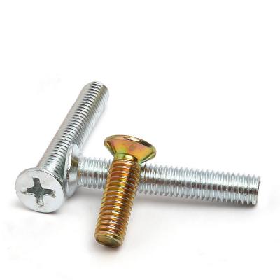 China Stainless Steel Flat Screw Cross Countersunk Head Machine Flat Head Nail Screw for sale