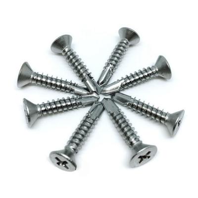 China Factory Custom Flat Head Stainless Steel Self-Drilling Dovetail Countersunk Tapping Screws for sale