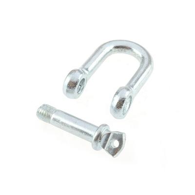 China Dee Shackle Wholesale Good Quality Directly Galvanized Chain Bow Stainless Steel Snap D Shackle for sale