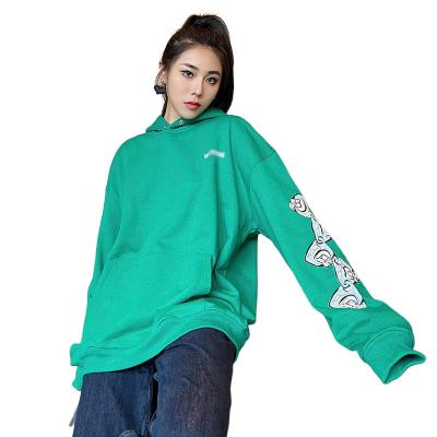 China Anti-wrinkle Factory Direct Sale Women's Long Sleeve Pullover Drawstring Fitted Pockets Single Hoodie Thin Casual Hooded Sweatshirt for sale