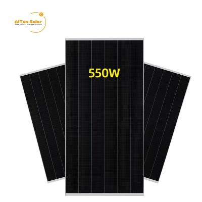 China AiTon Power Station Reasonable Price Most Energy Efficient 550W Solar Photovoltaic Module For Industrial Use for sale