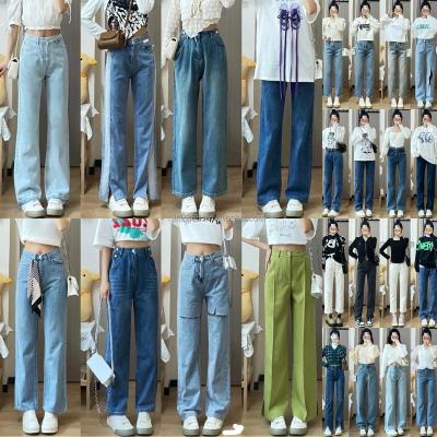 China QUICK DRY Wholesale Fashion Ripped Jeans Womens Denim pants Side Pocket New Trouser Pant For Woman Cargo Pant Jeans for sale