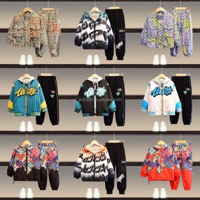 China Breathable Wholesale Children Tracksuit Jogger Set Kids Boys 2 Piece cotton Sweatshirt Girls Sweatsuit hoodies set for sale