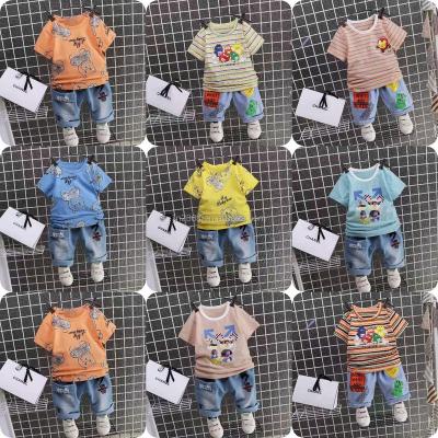 China Anti-Shrink Wholesale Cheap Shorts Toddler Kid 2023 2 Piece Multi Color Plain Summer Child Baby Boy Clothing Set With Logo for sale