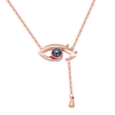 China Hot Gold Plated Necklace Demon Clavicle Chain Demon Hot Gold Plated Necklace Nickel's Eye Pendant Necklace for sale