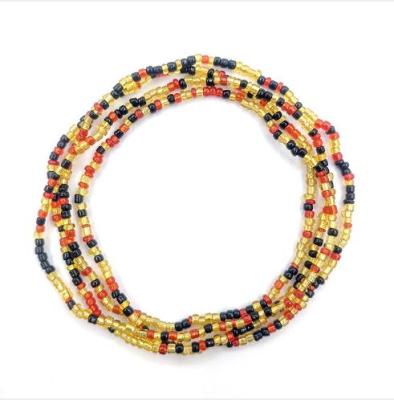 China Hot Bohemia - Selling Bohemia Style Elastic Colorful Rice Beads Waist Chain For Women for sale