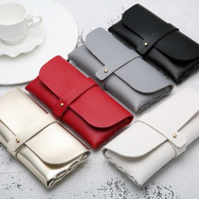 China Brand International Style Handmade PVC Portable Custom Glasses Case Soft Foldable Case Glasses for sale