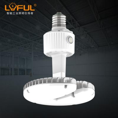 China Warehouse RS2 Large Mogul Base Multi-Angle Smart 120w Industrial Lights 80w 100w Power CCT Adjustable Die Cast Aluminum PC High Bay Light for sale