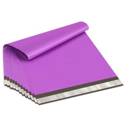 China [Fast Delivery] OEM Self Seal Adhesive Eco-friendly Purple Polymailer Post Parcel Flyers Plastic Courier Mailing Bags for sale