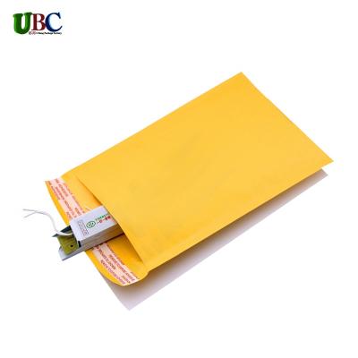 China [Fast Delivery] 50pcs/bag 7x9 Inch Yellow Custom Kraft Mailers Eco Friendly Kraft Mailer Kraft Mailer for sale