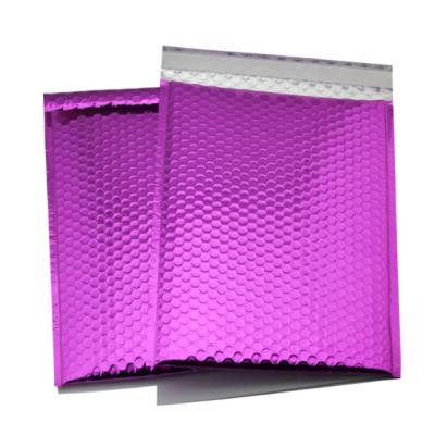 China Factory Stock Wholesale Custom Mailers Bubble Metallic Colorful Purple Mailers Mailers Matte Purple With Free Sample for sale