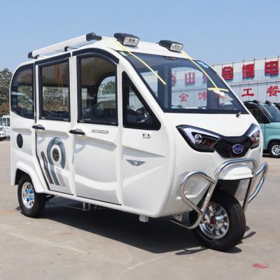 China New Design Hengtop EV 2023 China 5 Doors Leather Electric Tricycle Tuktuk 3 Wheel Electric Tricycle Cased for sale