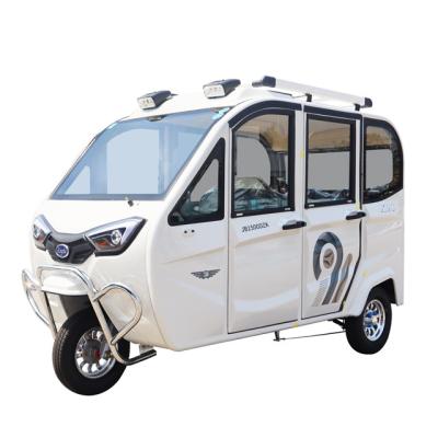 China Leather Electric Tricycle Enclosed Electric Tricycle China 3 Seat Enclosed Passenger Electric Tricycle for sale