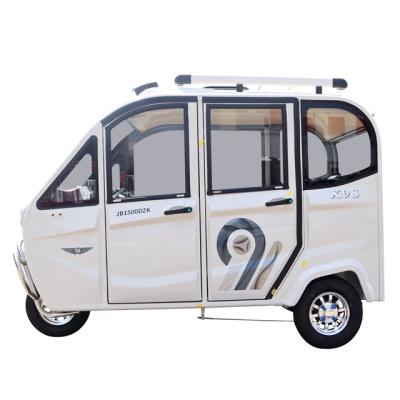 China New Design Hengtop EV 3 Leather Wheel Electric Tricycle Enclosed Electric Tricycle China 5 Door Tuktuk for sale