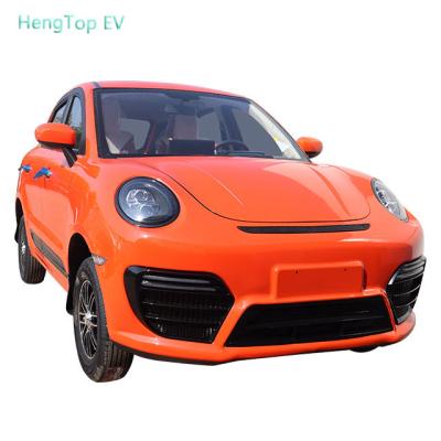 China 2023 Low Price Sedan Passenger Vehicle Leather Electric Car With Range Per Charge 300km HengTop EV for sale