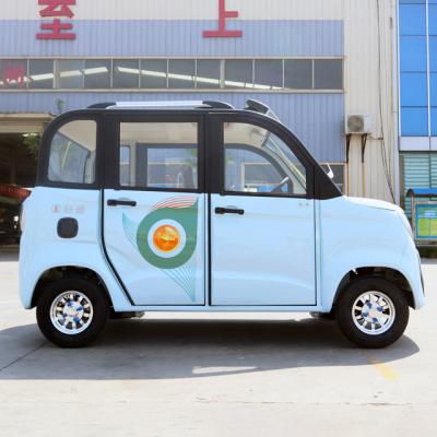 China Latest Design Mini EV Car 4 Seats New Energy Leather Electric Vehicle Four Wheel Electric for sale