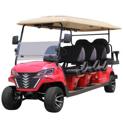 China China Supplier Trustworthy Supplier New Trend New Design 6+2 Seats Professional Golf Carts Electric Golf Cart Mini Golf Cart 205/50-10 4 PAIRS for sale