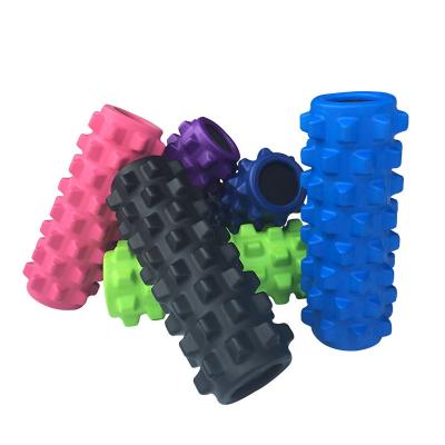 China Durable Custom GAION EVA Hollow Foam Roller Massage Roller Drop Shipping Exercise Roller for sale