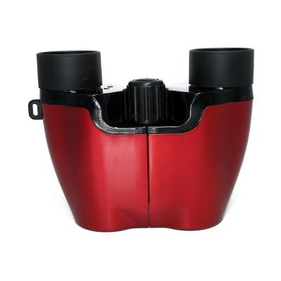 China Pearl Red Porro Binocular FMC Optical Lens BAK4 Prism Telescope Mini Powerful for sale