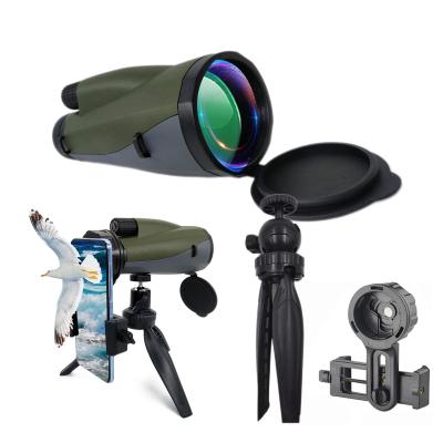 China Teleskop-Handy-Teleskop 12x60 Monoscope Monocular mit Adapter-Stativ-Handbügel zu verkaufen