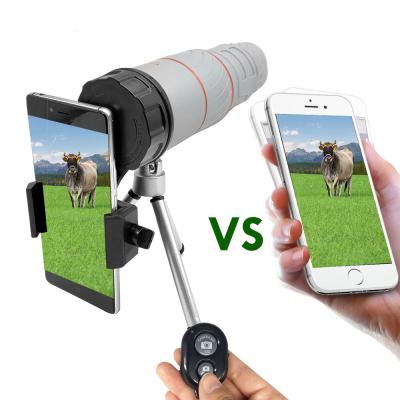 China Einzigartiger starker Monocular Bereich 12X50 für Smartphone Birding zu verkaufen